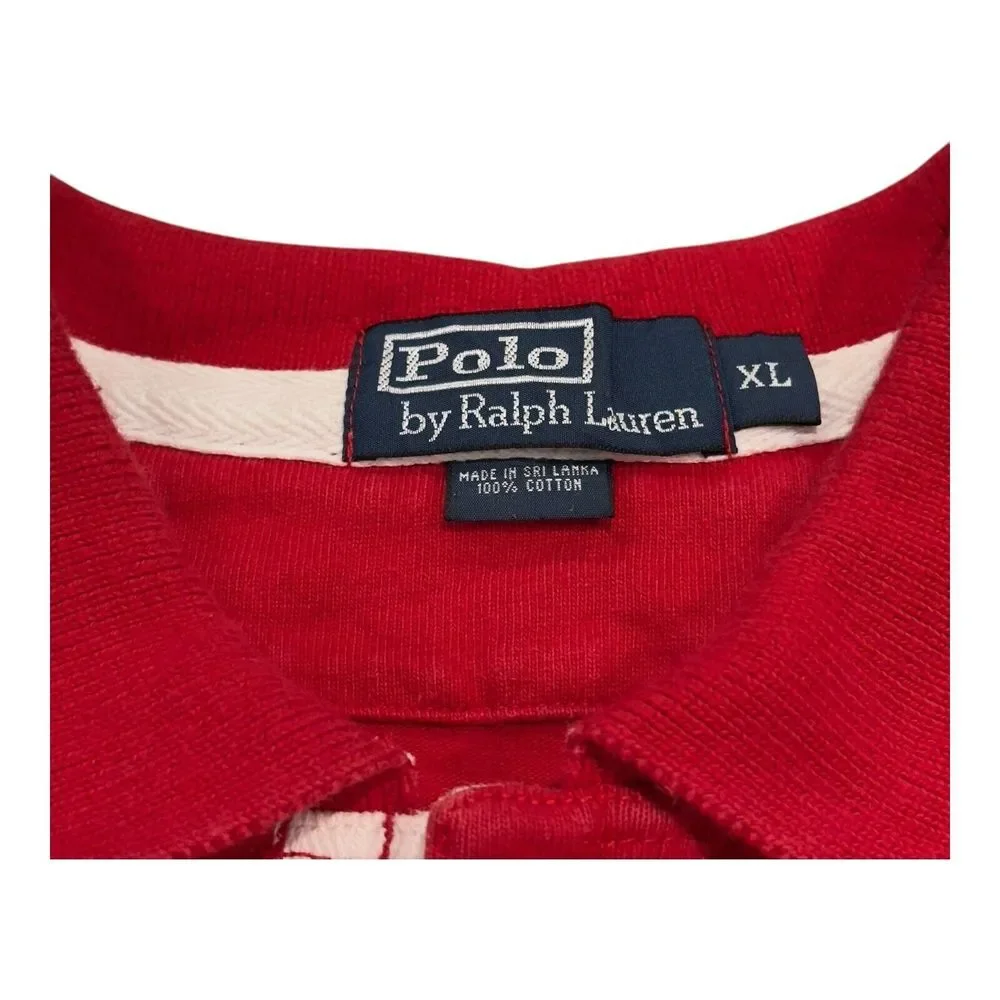 Polo Ralph Lauren RLPC Club Big Pony Men's Polo Shirt X-Large Orange Cotton Knit